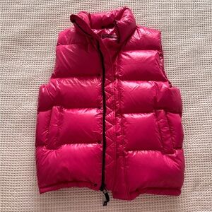 Aritzia Pink Puffer Vest